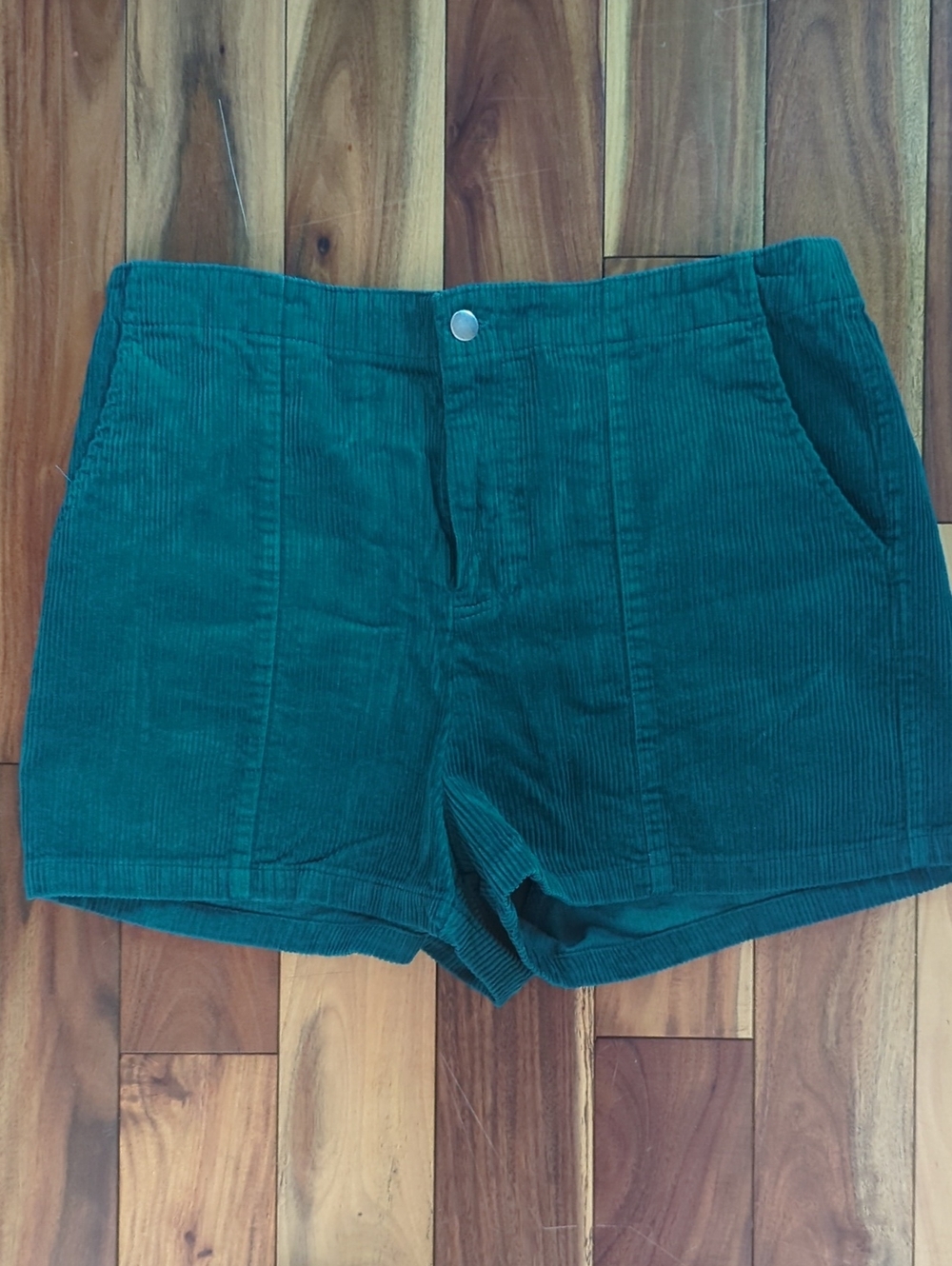 Wild Fable Teal Corduroy High-Rise Shorts